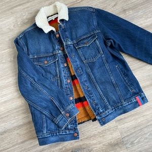 Madewell x KULE Denim Jacket and Fleece Vest, Size Small